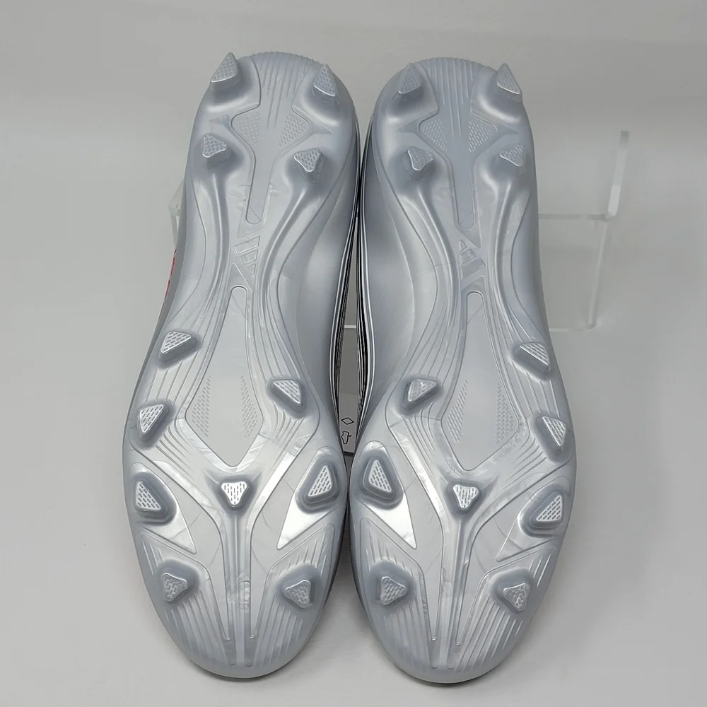 Adidas Men's F50 Messi Club FG/MG Soccer Cleats Size 10 White Silver JP7443 New